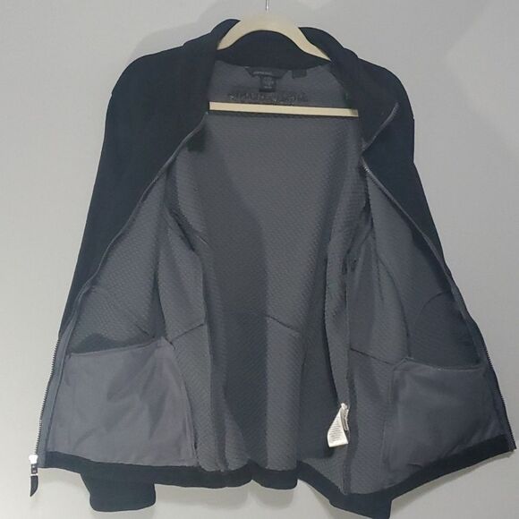 MGM Grand Detroit logo North End jacket women's size xl black fleece zip pockets - Picture 15 of 16